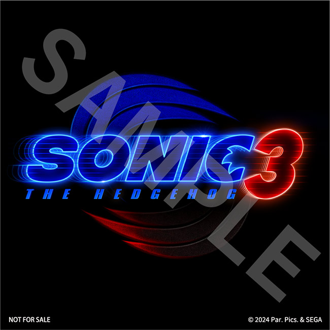 a original sticker of the film Sonic the Hedgehog 3