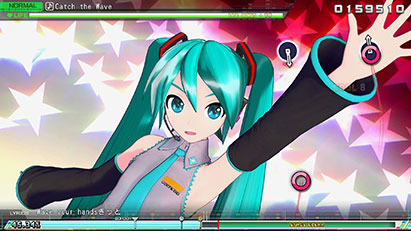 ゲーム画面01：初音ミク Project DIVA MEGA39’s+