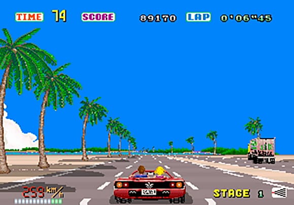 ゲーム画面02:アウトラン