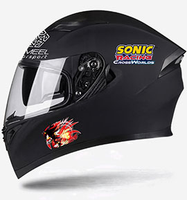 ヘルメットラッピング シャドウ