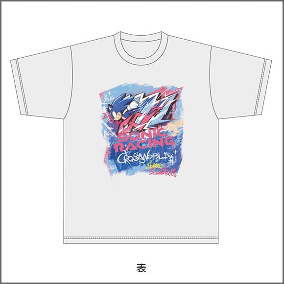 『ソニックレーシングクロスワールド』ストリートアート風Tシャツ ソニック M/L/XLサイズ