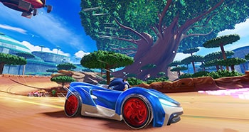 ゲーム画面2:チームソニックレーシング
