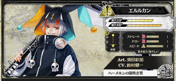 『Wonderland Wars 醒し創聖の闘歌劇(めざめしそうせいのバトルオペラ)』新キャスト「エルルカン」