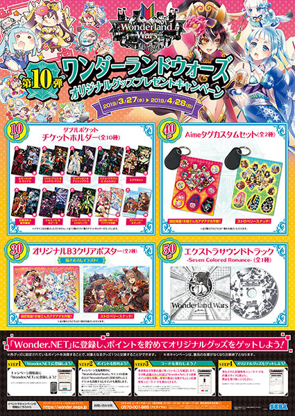 『Wonderland Wars』オリジナルグッズプレゼントキャンペーン第10弾!