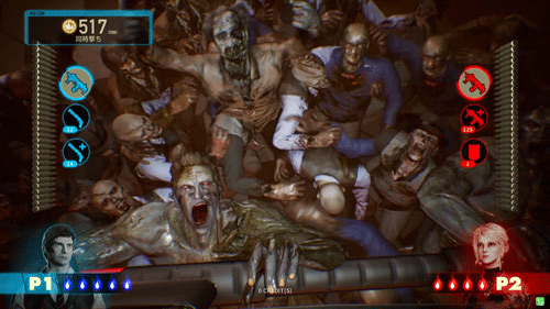「HOUSE OF THE DEAD ~SCARLET DAWN~」ゲーム画面2