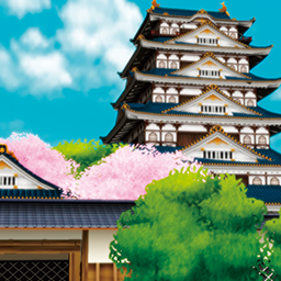 ▲「城下町の背景」